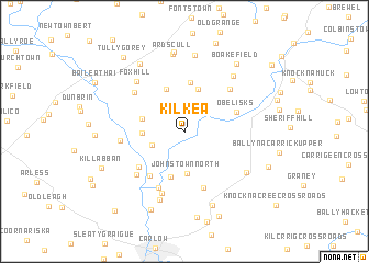 map of Kilkea