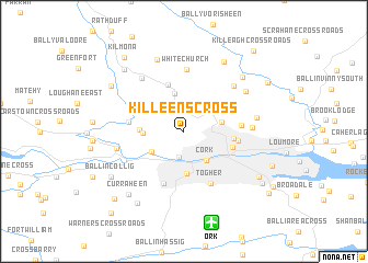 map of Killeens Cross