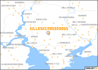 map of Killesk Cross Roads