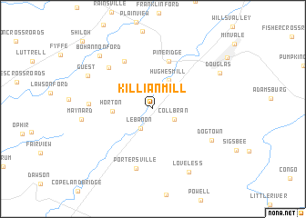 map of Killian Mill