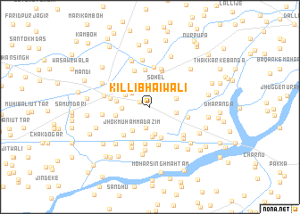 map of Killi Bhāīwāli