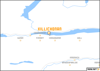 map of Killichonan