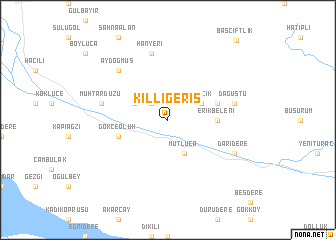 map of Kıllıgeriş