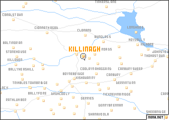 map of Killinagh