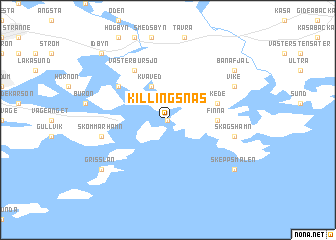 map of Killingsnäs