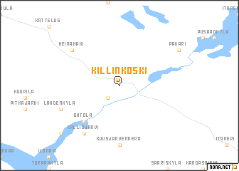 map of Killinkoski