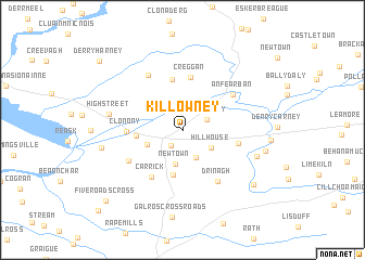 map of Killowney