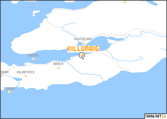 map of Killunaig