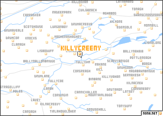 map of Killycreeny