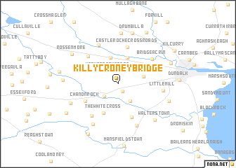 map of Killycroney Bridge