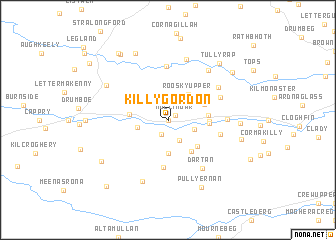 map of Killygordon