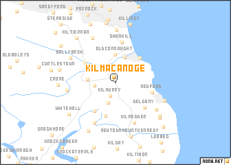 map of Kilmacanoge