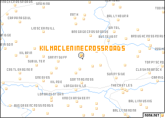 map of Kilmaclenine Cross Roads