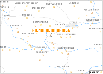 map of Kilmanalian Bridge