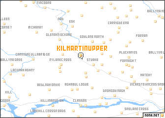 map of Kilmartin Upper