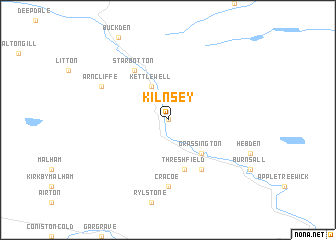 map of Kilnsey