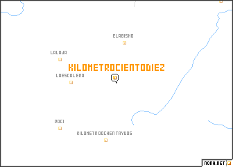 map of Kilómetro Ciento Diez
