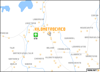 map of Kilómetro Cinco