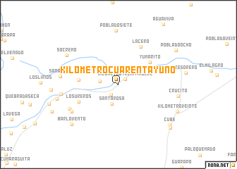 map of Kilómetro Cuarenta y Uno