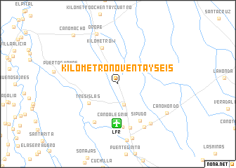 map of Kilómetro Noventa y Seis