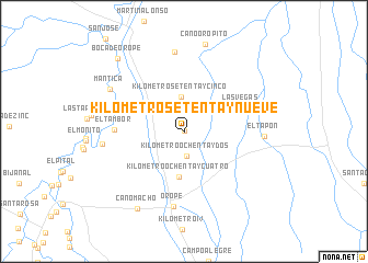 map of Kilómetro Setenta y Nueve