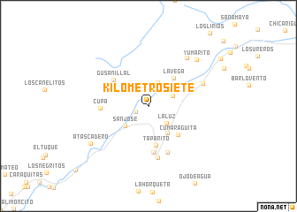 map of Kilómetro Siete