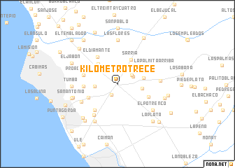 map of Kilómetro Trece