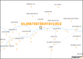 map of Kilómetro Treinta y Cinco
