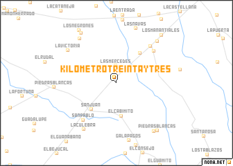 map of Kilómetro Treinta yTres