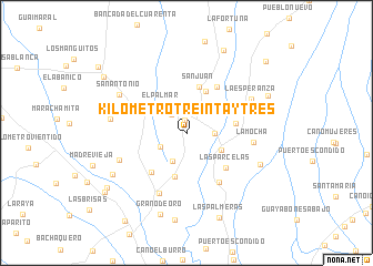 map of Kilómetro Treinta y tres