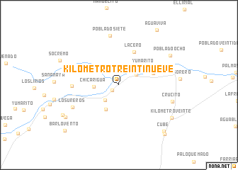 map of Kilómetro Treintinueve