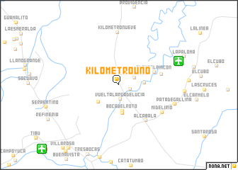 map of Kilómetro Uno