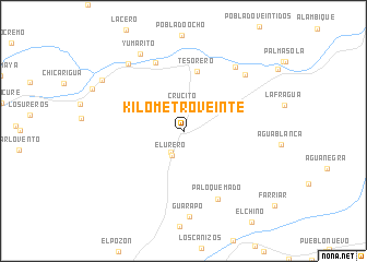 map of Kilómetro Veinte