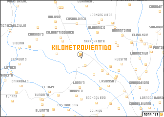 map of Kilómetro Vientidó