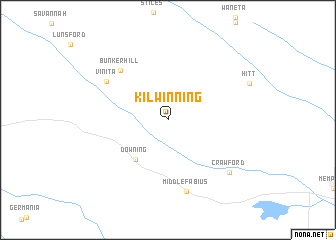 map of Kilwinning