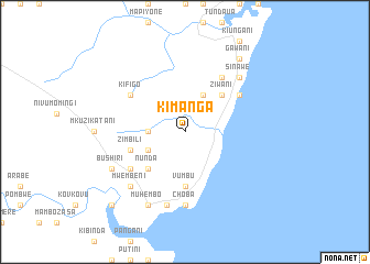 map of Kimanga