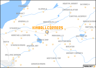 map of Kimball Corners