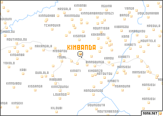 map of Kimbanda