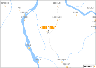 map of Kimbanda