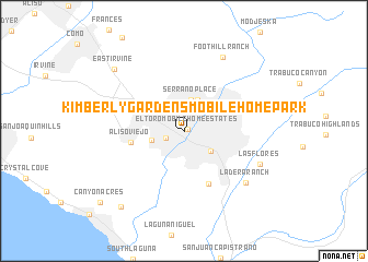 map of Kimberly Gardens Mobile Home Park