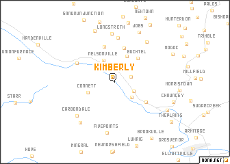 map of Kimberly