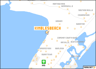 map of Kimbles Beach