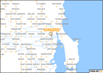 map of Kim Ðông