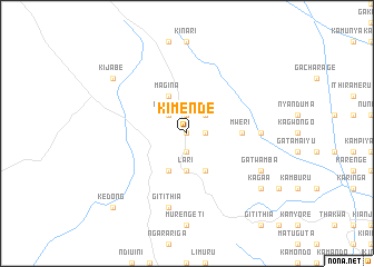 map of Kimende