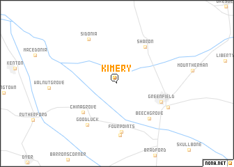 map of Kimery