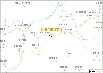 map of Kimfoutou