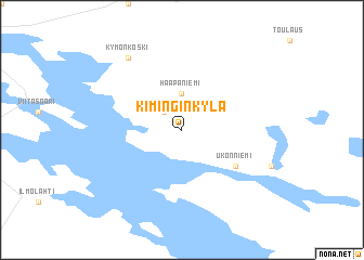 map of Kiminginkylä