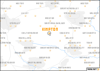 map of Kimpton