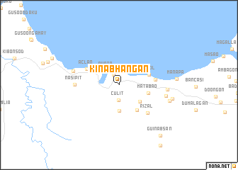 map of Kinabhangan