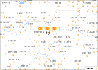 map of Kinabkaban